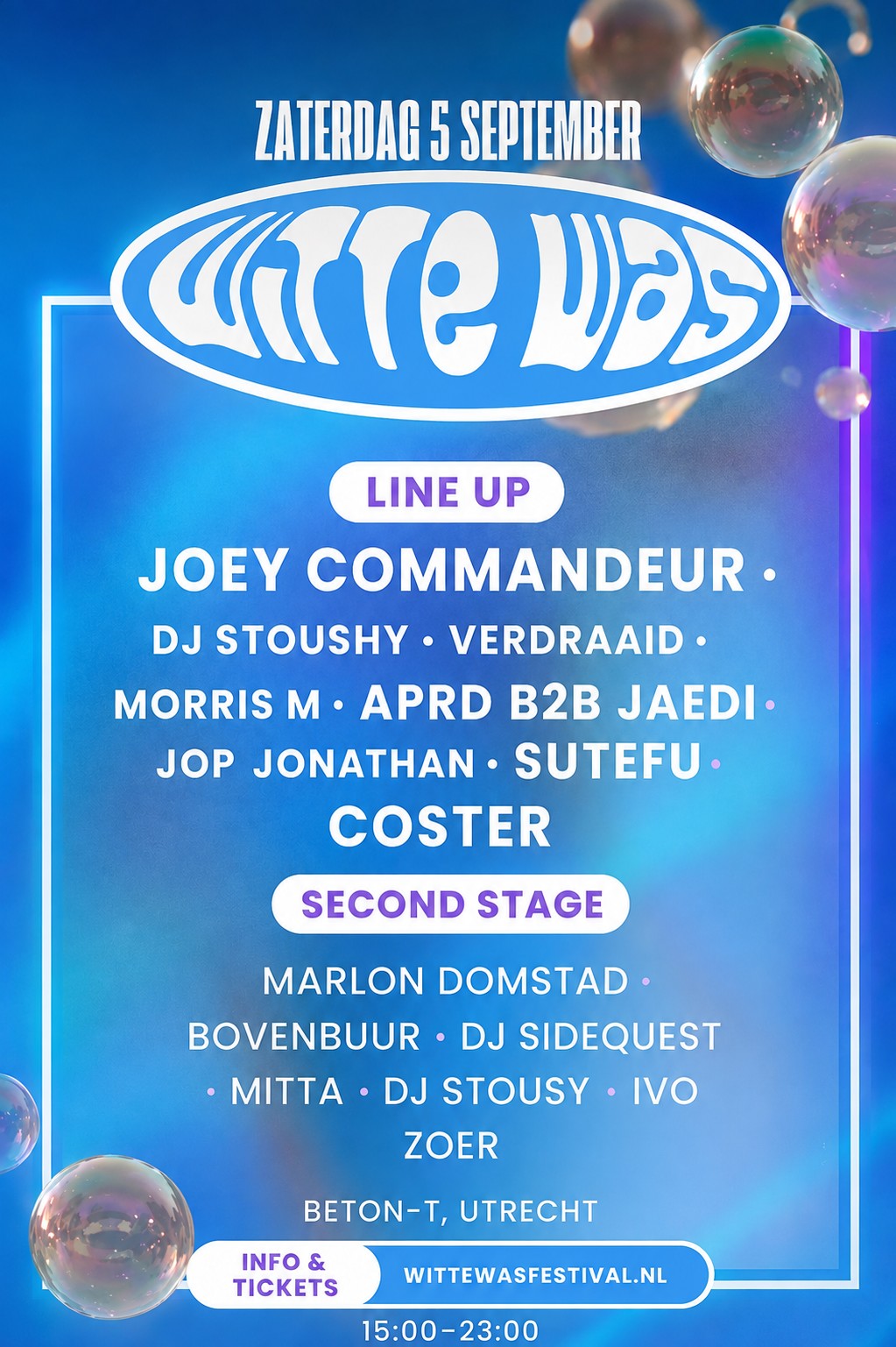 Line-up WitteWas Festival 2026